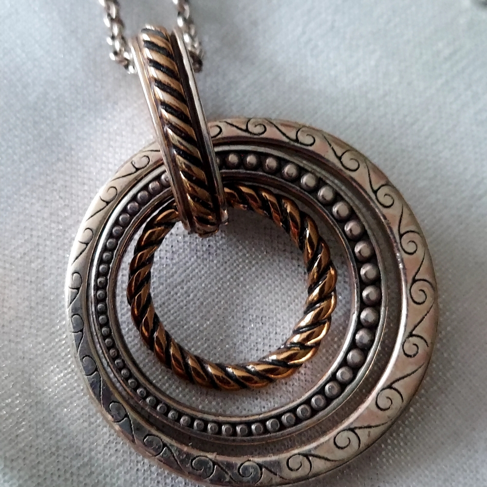 Brighton "Rapture Rings" Pendant - Picture 3 of 10